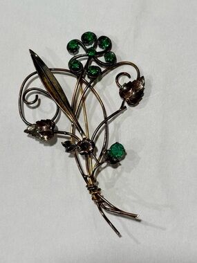 I. Michelson and Sons Vintage 3” 12k GF Signed Brooch